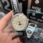 Swiss Grade Copy Patek Philippe Complications SS Diamond Watch